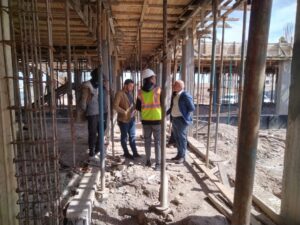 الزيارات الميدانية للمشاريع التي تشرف عليها دائرة الأشغال والصيانة  العامه في محافظة البصرة ( الأبنية المدرسية النموذجية)