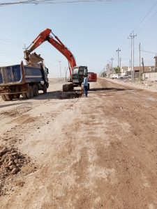 دائرة الاشغال والصيانة تواصل اعمالها لمشاريع الجهد الخدمي في محافظة ميسان