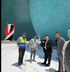 زيارة المدير العام المهندس ميثم عبدالاله الشهد لمشروع تاهيل نصب الشهيد