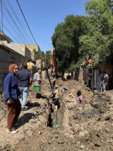 اعمال الجهد الخدمي/فريق الاشراف الهندسي/بغداد جانب الرصافة ليوم الخميس ٢٠٢٥/٩/١١