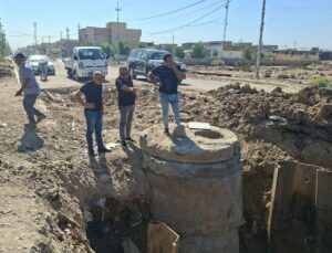 معاون مدير عام دائرة الأشغال و الصيانة العامة المهندس (على كنيهر) يتفقد مشاريع الجهد الخدمي والهندسي في محافظة بغداد/جانب الرصافة