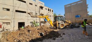 محافظه ميسان /تستمرالملاكات الهندسية التابعة لدائرة الاشغال والصيانة العامة بالاشراف الهندسي على اعمال الجهد الخدمي في جميع مناطق العراق/جهد محافظة ميسان