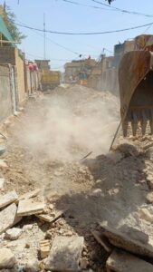 2025/9/16تواصل اعمال الجهد الخدمي/فريق الاشراف الهندسي/ بغداد/الكرخ دوانم الشعلة ليوم الثلاثاء الموافق