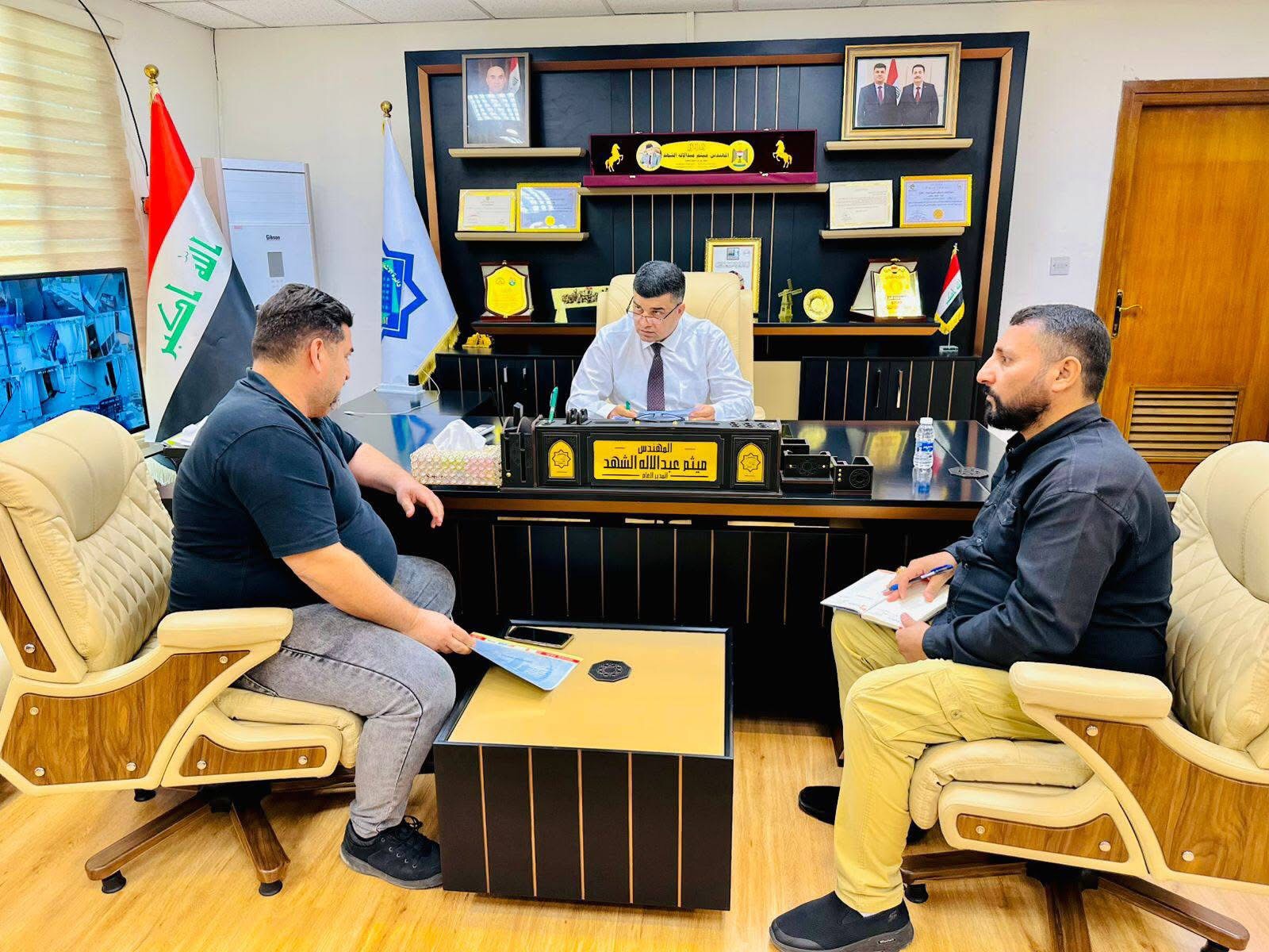 You are currently viewing التقى المهندس (ميثم عبدالاله الشهد) مدير عام دائرة الأشغال والصيانة العامة إحدى تشكيلات وزارة الاعمار والاسكان اليوم الثلاثاء الموافق 2025/9/23