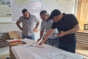 معاون مدير عام دائرة الأشغال و الصيانة العامة المهندس (على كنيهر) يتفقد مشاريع الجهد الخدمي والهندسي في محافظة بغداد/جانب الكرخ