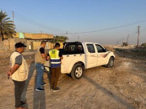 موقف الاعمال اليومية اليوم السبت المصادف ٨-١١-٢٠٢٥ مشاريع سبع قصور ( ازقة شارع ابو علي ومشروع ٢/١٩ ومشروع الضغط ) وحي الكوثر الملحق ٢١- مشروع ازقة شارع ابو علي : اعمال تسويات ترابية وحصى خابط + حدل واعمال مد انابيب تصريف مياه الامطار مع الدفن والربط مع المنهول + اعمال صب مشبكات واعمال تعليات المناهيل٢- مشروعي شارع الضغط و مشروع ٢/١٩ : اعمال تكسير الصب القديم وتهيئة الشارع تمهيدا لاعمال المجاري (شارع الضغط) – بالنسبة ل ٢/١٩ اعمال تسقيط احداثيات gis برفقة فريق متخصص لدائرة الاشراف لغرض حصر الكميات واعداد المخطط٣- حي الكوثر اعمال تهيئة المقطع تمهيدا لاعمال الاكساء١-