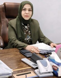 سندس غضبان صالح /مدير الادارية والمالية دائرة الاشغال والصيانة